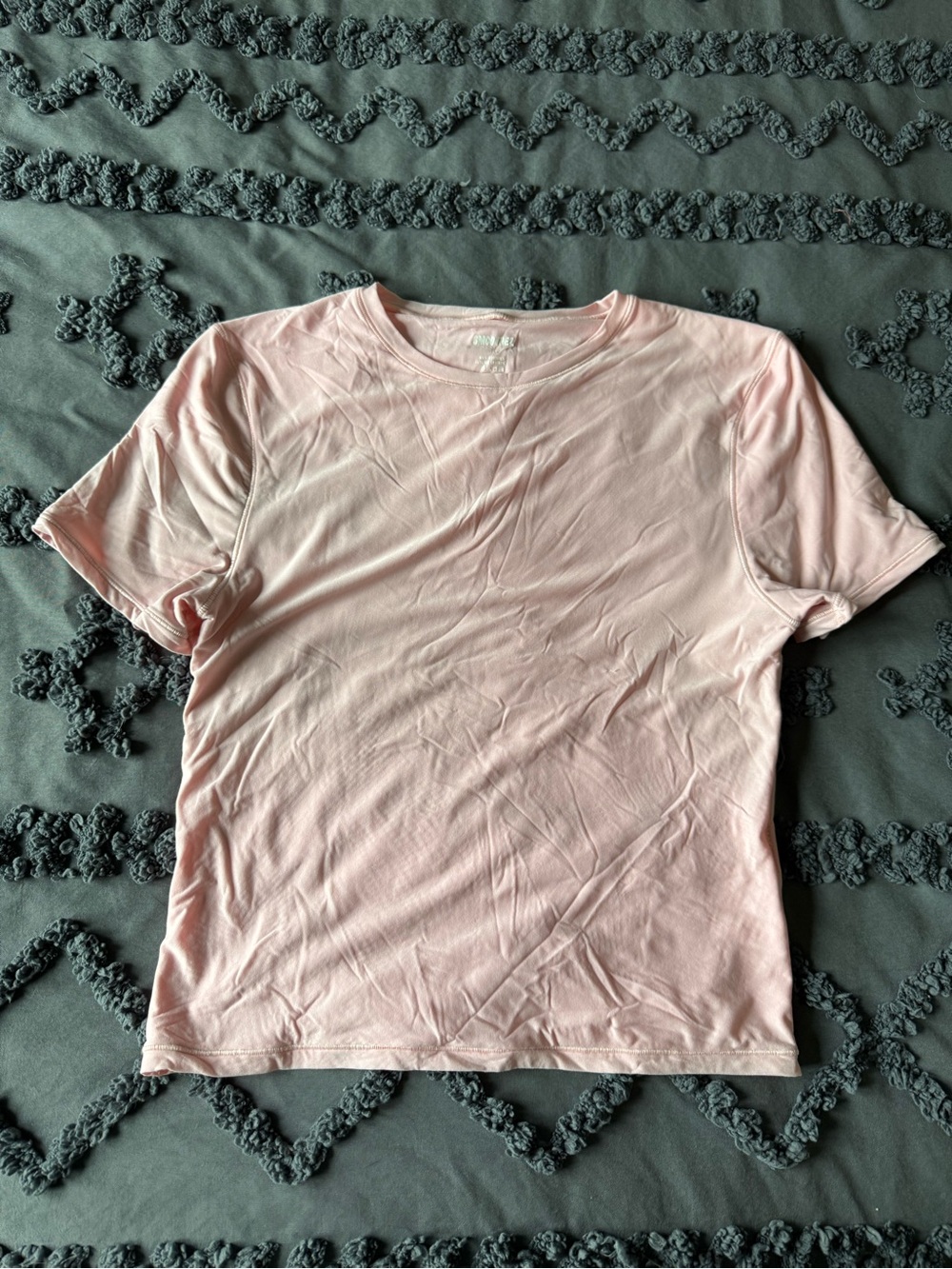 aerie Light Pink Crew Neck Short Sleeve Top